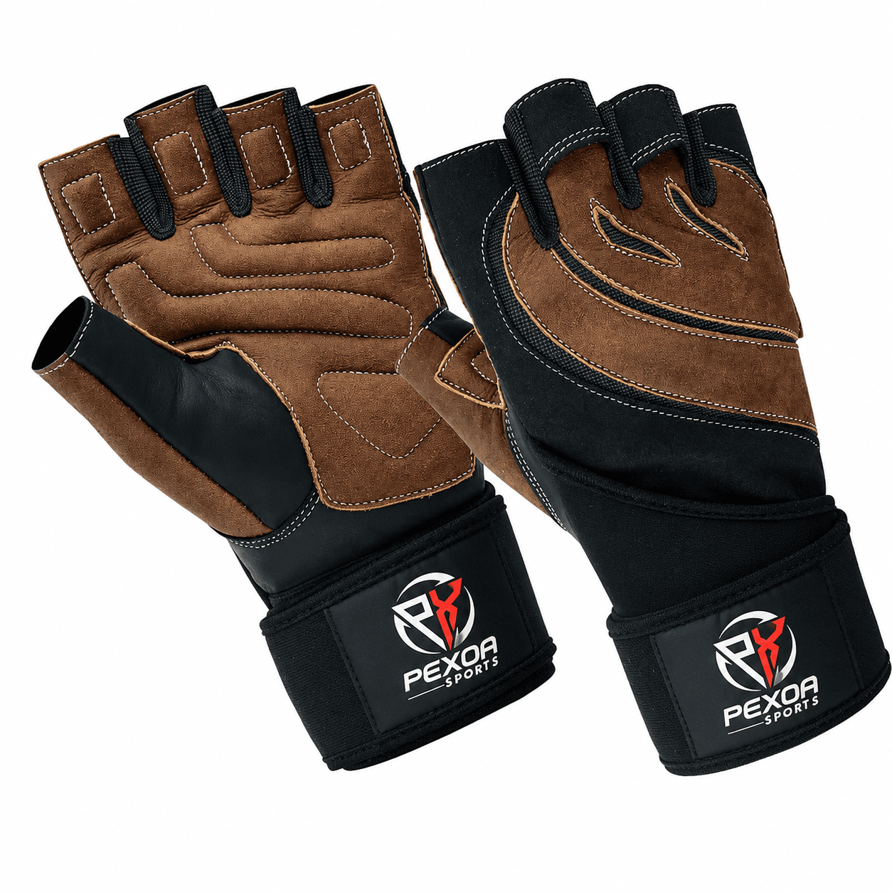 Black & Brown Training Gloves