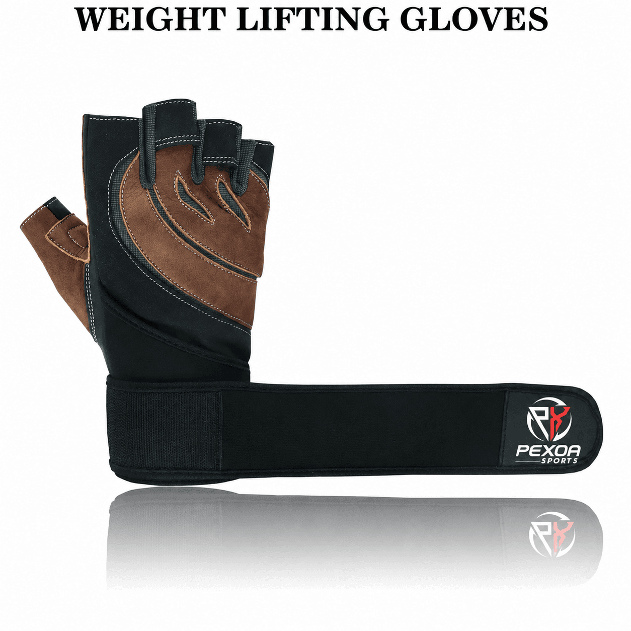 Black & Brown Training Gloves - Image 2