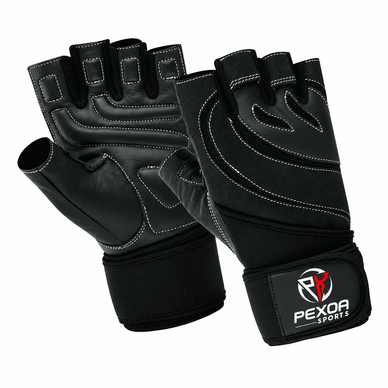 Black Leather Lifting Gloves