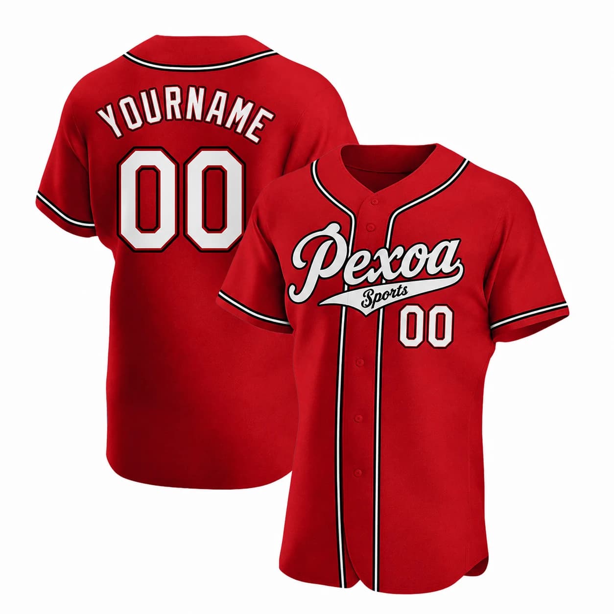 Custom Sublimation Baseball Jersey - Image 3