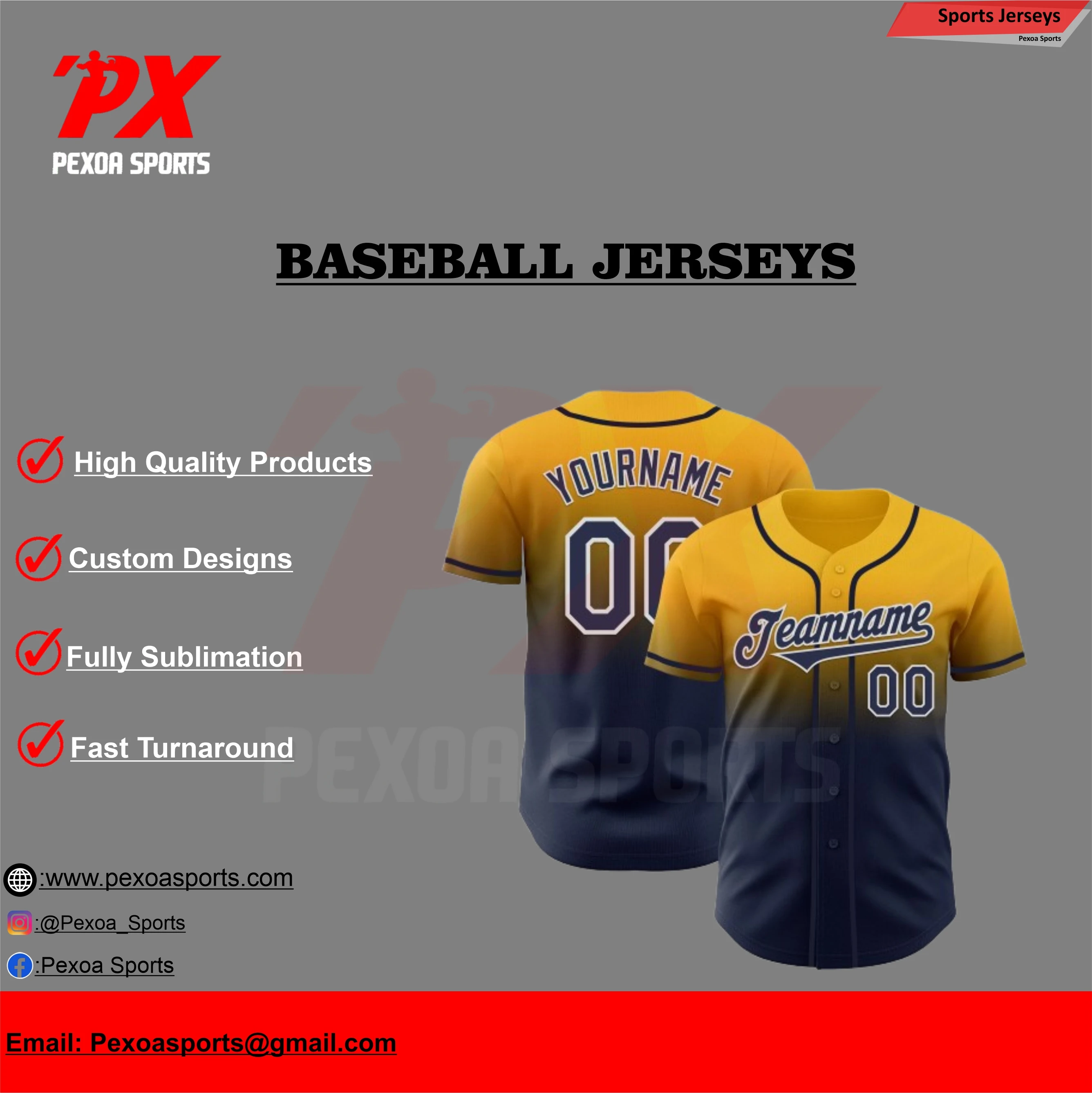 Button Down Baseball Jersey