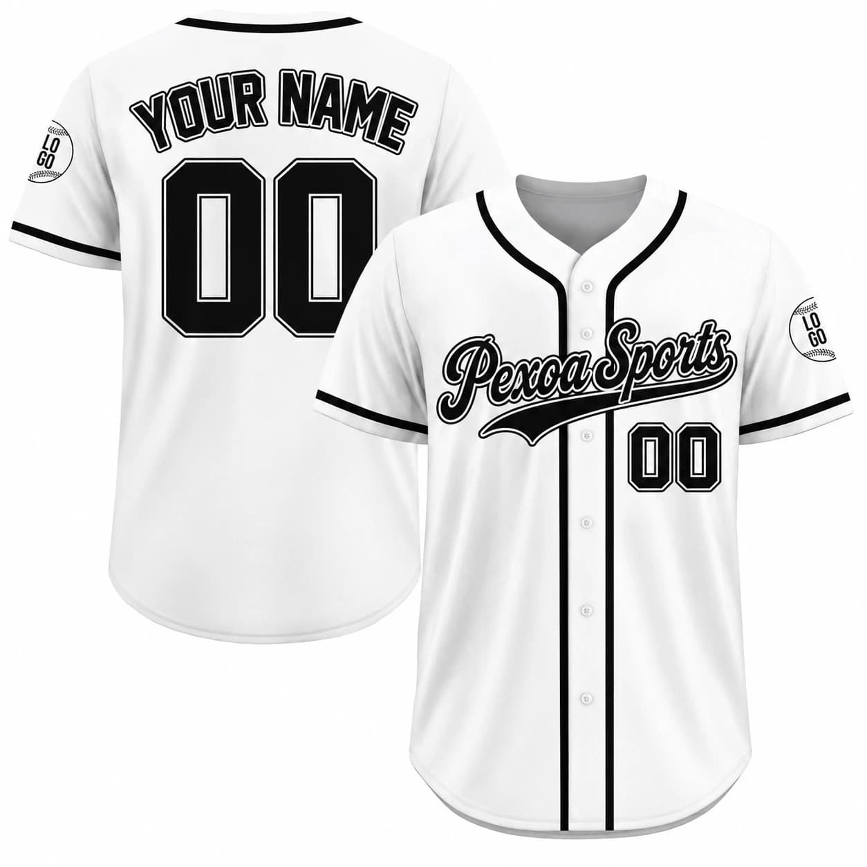 Button Down Baseball Jersey - Image 2