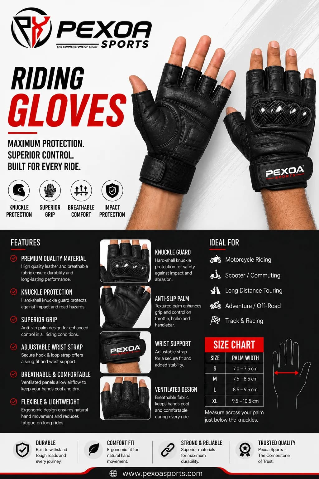 Pro Performance Riding Gloves - Image 2